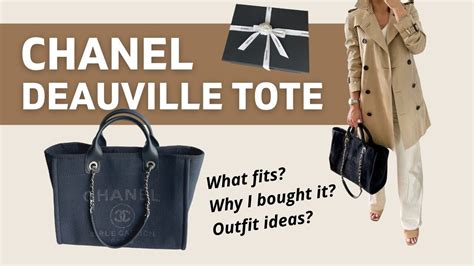 chanel deauville tote unboxing|chanel deauville tote size comparison.